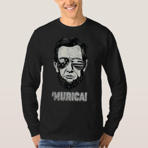 Camiseta Patriótico Abraham Lincoln Murica Bandera Estadoun