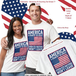 Camiseta Patriótico - América Un País Tan Genial
