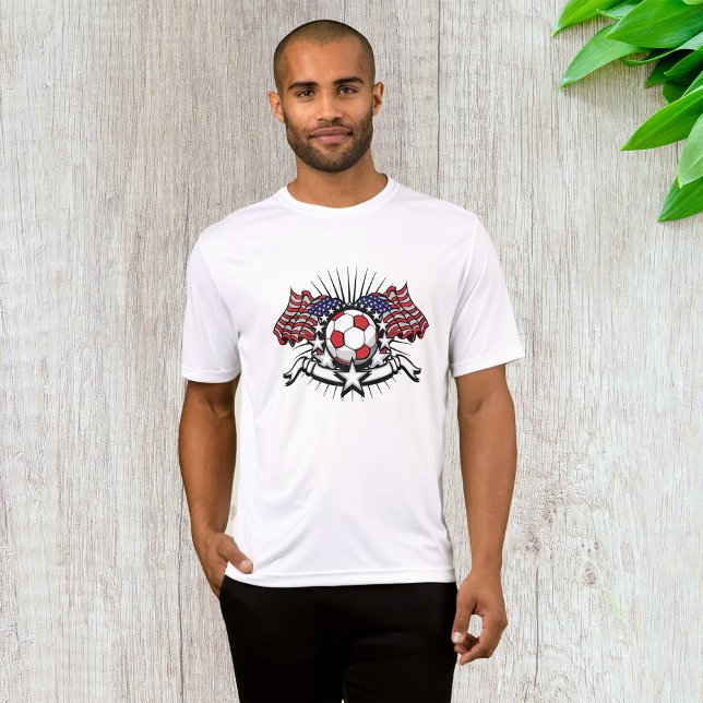 Camiseta Patriótico American Soccer Design Bandera de Estad (Subido por el creador)