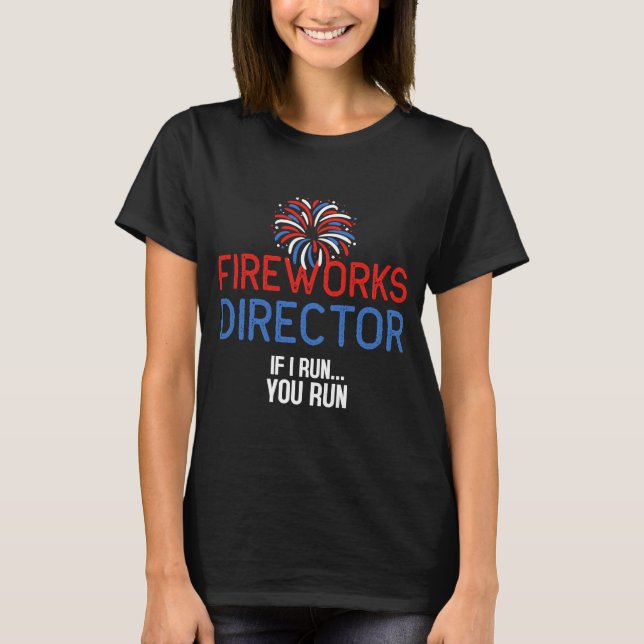 Camiseta Patriótico americano de fuegos artificiales te dir (Anverso)
