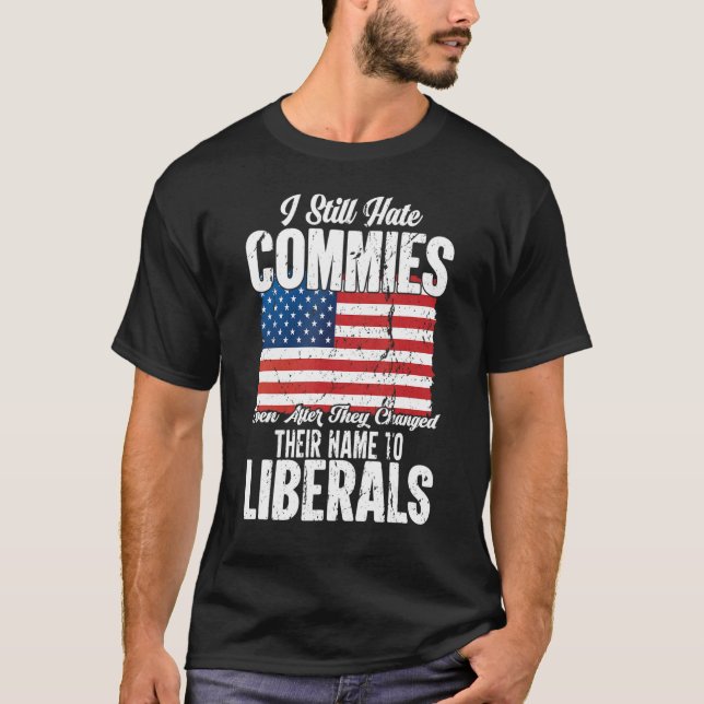 Camiseta Patriótico anti comunista antisocialista pro estad (Anverso)