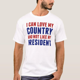 Camiseta Patriótico anti Trump no mi presidente