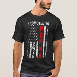 Camiseta Patriótico Ascendido a Nonna 2026 Primera Vez Nuev
