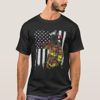 Camiseta Patriótico bombero estadounidense bandera de EE. U