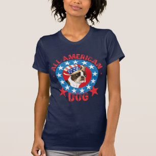 Camiseta Patriótico Boston Terrier