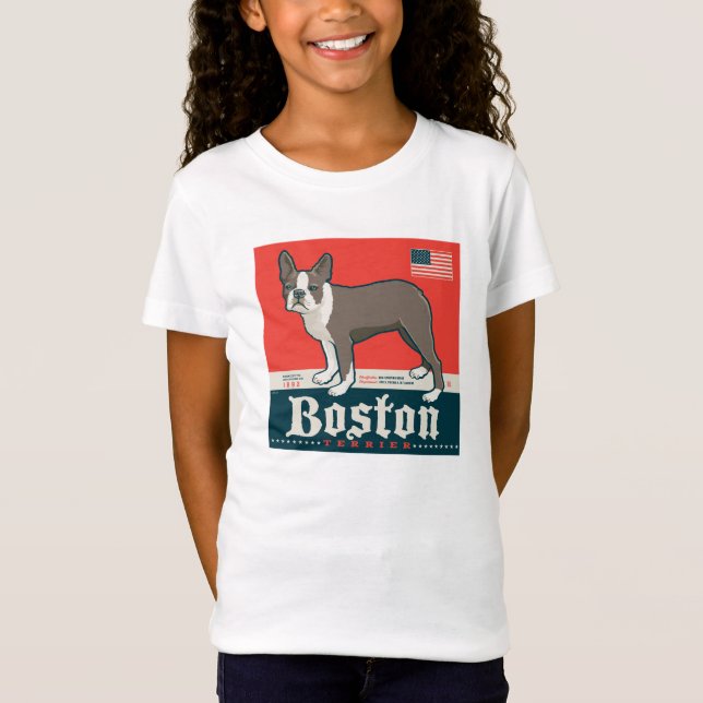 Camiseta Patriótico | Boston Terrier (Anverso)
