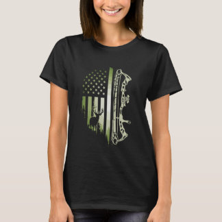 Camiseta Patriótico Bowcazador Bandera de EE.UU. Arco de Ar