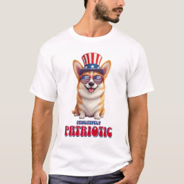 Camiseta Patriótico Corgi - Patriótico Pawsitivo