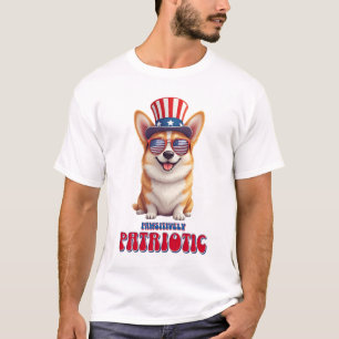 Camiseta Patriótico Corgi - Patriótico Pawsitivo