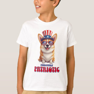 Camiseta Patriótico Corgi - Patriótico Pawsitivo