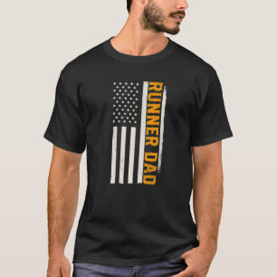 Camiseta Patriótico Corriendo Maratón Jogging Runner Dad Am