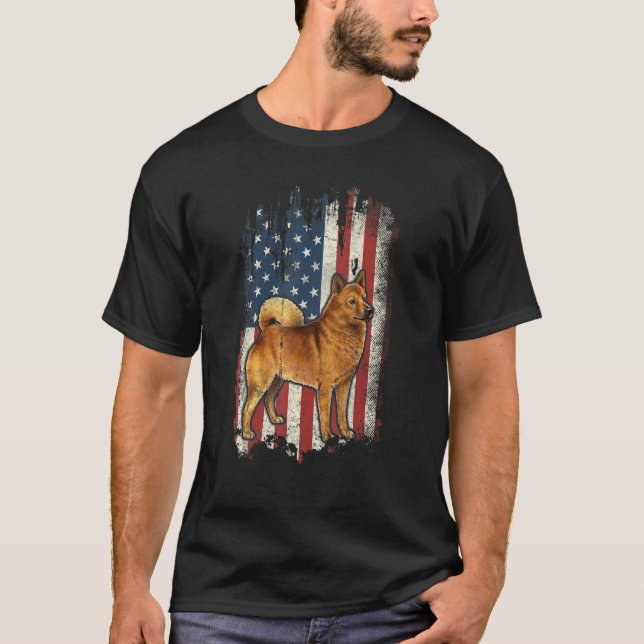 Camiseta Patriótico D de Bandera Americana de Espitz finlan (Anverso)