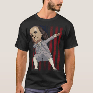 Camiseta Patriótico Dabbing Benjamin Franklin Dab 4