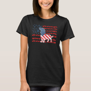 Camiseta Patriótico Dachshund Bandera Estadounidense Perro