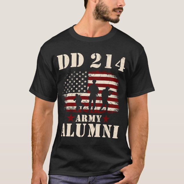 Camiseta Patriótico DD 214 Alumnos DD214 Día de Veteranos M (Anverso)