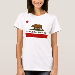 Camiseta Patriótico de Bandera de California