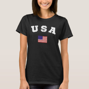 Camiseta Patriótico de Bandera de Estados Unidos
