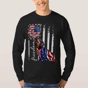 Camiseta Patriótico De Julio Weiner Dachshund Libertad De P