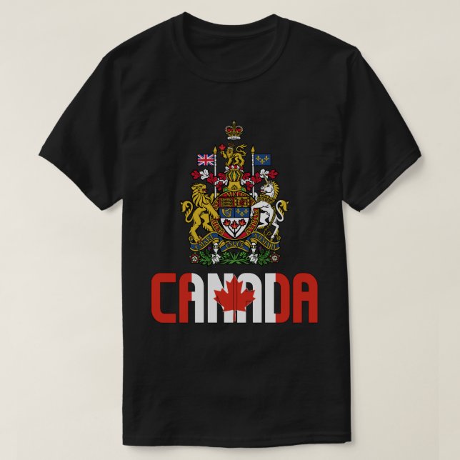 Camiseta Patriótico De La Bandera Y El Escudo De Armas Del  (Diseño del anverso)
