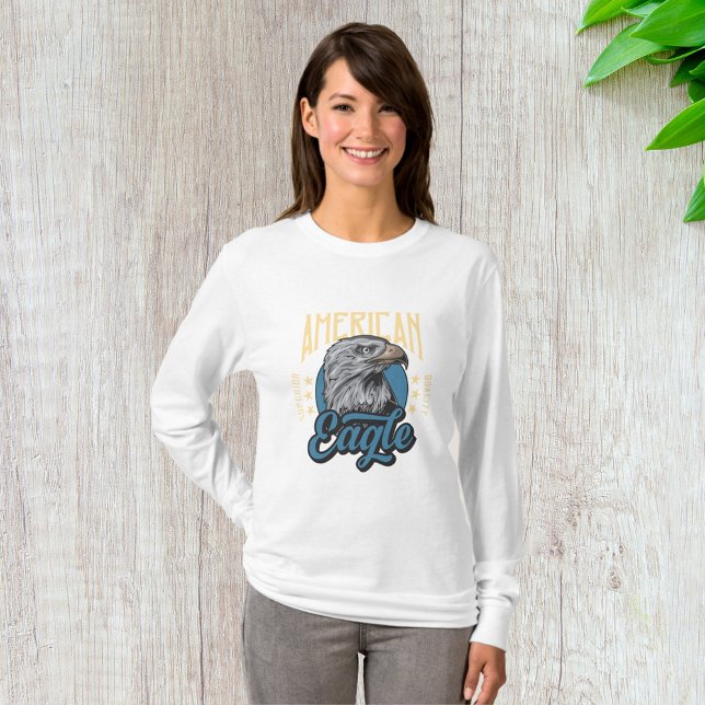 Camiseta Patriótico de la época de cosecha de águila nortea (Subido por el creador)