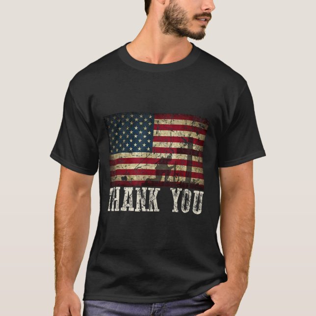 Camiseta Patriótico De Sus Servicios - Día De Los Veteranos (Anverso)