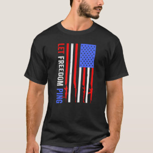 Camiseta Patriótico Dejemos libertad Ping Bandera Estadouni