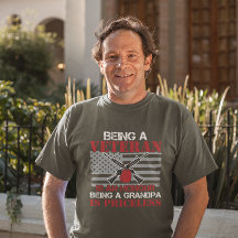 Patriótico del abuelo de veteranos militares