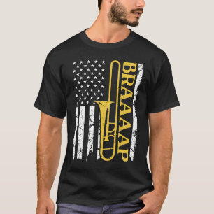 Camiseta Patriótico del Braap de Bandera Americana de Instr