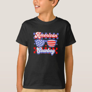 Camiseta Patriótico del Cowboy de Estados Unidos Occidental