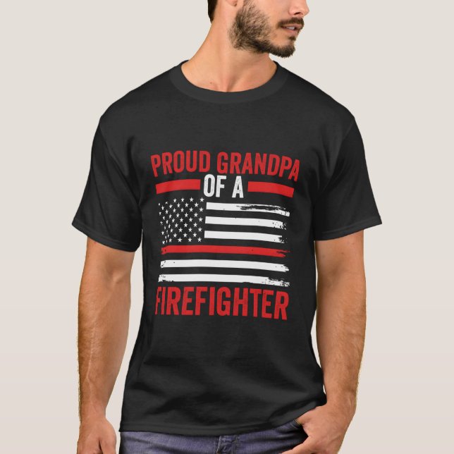 Camiseta Patriótico Del Día Del Padre Papá Orgulloso Abuelo (Anverso)