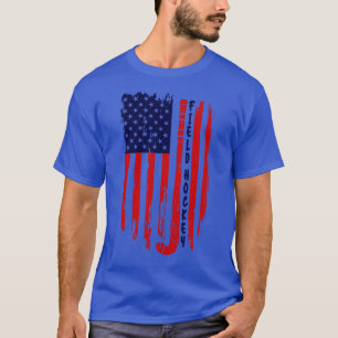 Camiseta Patriótico del hockey sobre hierba de la bandera e