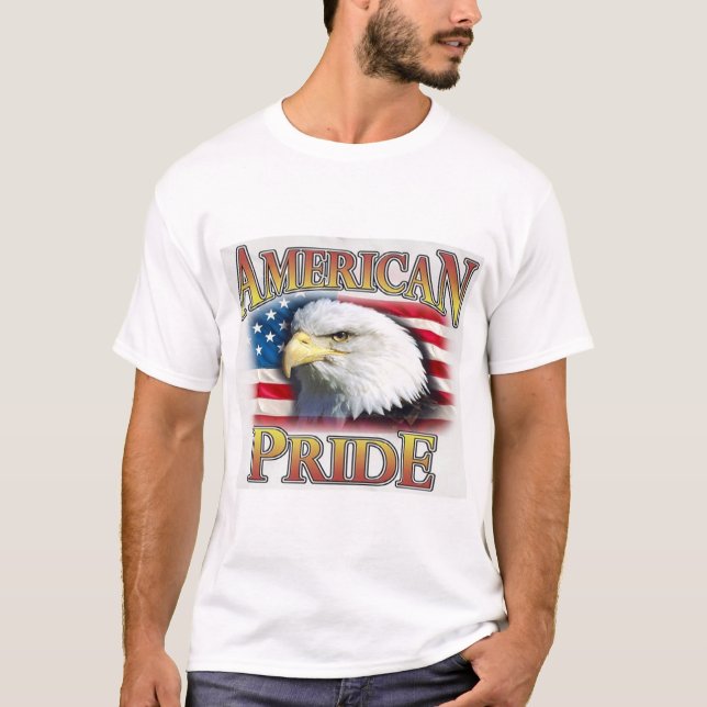 Camiseta Patriótico del Orgullo Americano (Anverso)