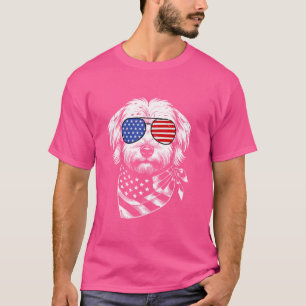 Camiseta Patriótico del perro de La Habana 4 de Julio Estad