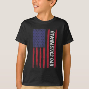 Camiseta Patriótico Deporte Estados Unidos Bandera Gimnasia