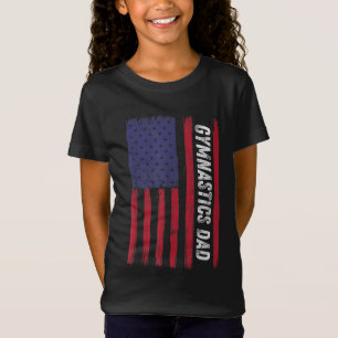 Camiseta Patriótico Deporte Estados Unidos Bandera Gimnasia