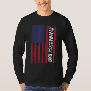 Camiseta Patriótico Deporte Estados Unidos Bandera Gimnasia