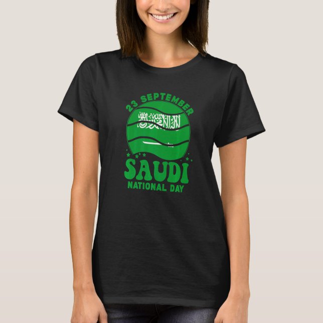 Camiseta Patriótico Día Nacional de Arabia Saudita 2022 (Anverso)