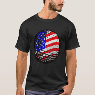 Camiseta Patriótico Eeuu Bandera Estadounidense Golf 4 De J