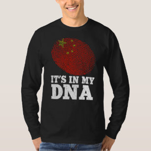 Camiseta Patriótico en la huella digital de mi ADN Bandera
