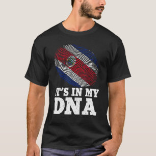Camiseta Patriótico en mi huella digital Costa Rica Fl