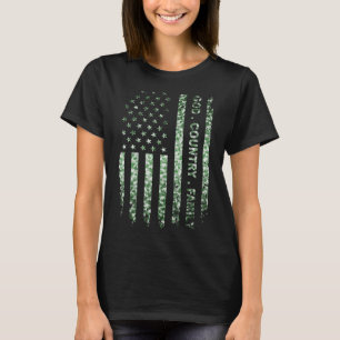 Camiseta Patriótico Estados Unidos Bandera Dios País Famili
