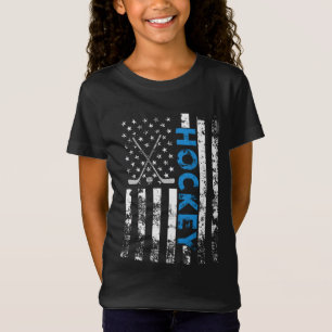 Camiseta Patriótico estadounidense de hockey sobre bandera 