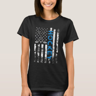 Camiseta Patriótico estadounidense de hockey sobre bandera 