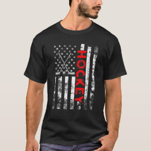 Camiseta Patriótico estadounidense de hockey sobre bandera