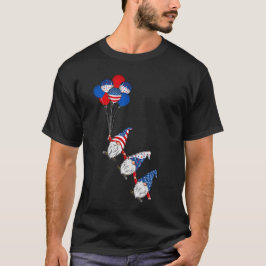Camiseta Patriótico Estadounidense Gnomes Bandera De Estado