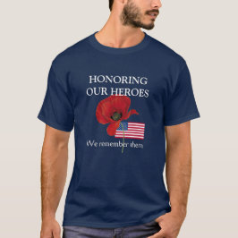 Camiseta Patriótico HONRANDO A NUESTROS HEROES Veteranos