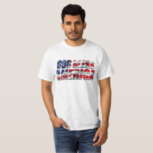 Camiseta Patriótico Increíble Dios Bendiga América