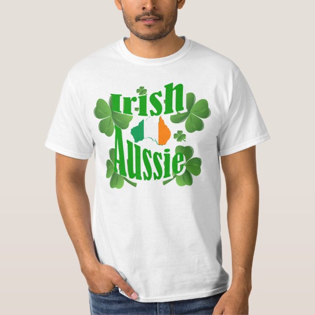 Camiseta Patriótico irlandés australiano, Día de San Patric (Anverso)
