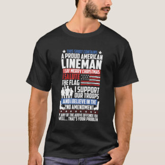 Camiseta Patriótico Lineman