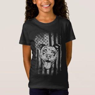 Camiseta Patriótico Pitbull Bandera Americana Perro Lover